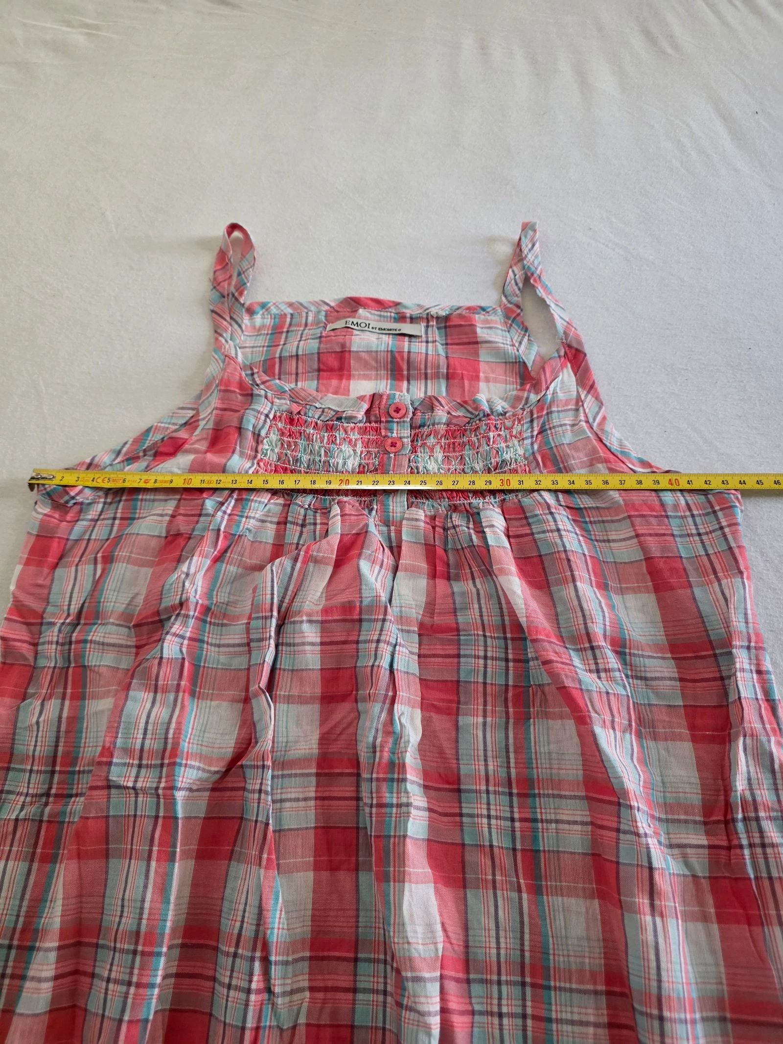 Top de alças / Blusa de algodão madras 🍒y2k vintage 2000's🍒tamanho 38 – photo 5